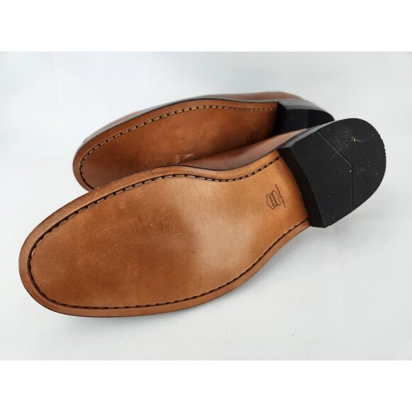 NEW Men\'s 9.5 Genuine Leather Oxfords w/ Faux‎ Ostrich Pattern Dress Shoes Lace main image 5